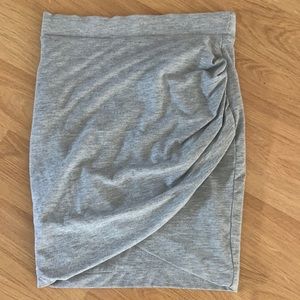 Gray mini skirt
